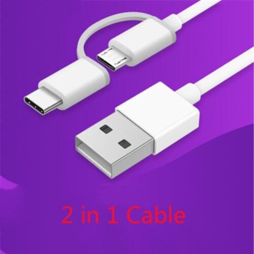 Original Xiaomi 2 in 1 Micro USB Type C Fast Charger Cable sync data wire for Mi 9 8 se cc9 5 5A 5C 3A 5S plus 6 6X redmi note8