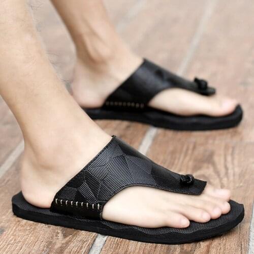 FIXSYS Summer Mens Flip Flops High Quality Comfortable Beach Sandals Outdoor Slippers for Man Water Casual Shoes Plus Size 47