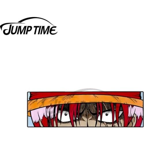 JumpTime 13 x 2.5cm For Shanks One Of The Four Emperors of The Sea Slap Car Stickers Personality Cartoon Decal Vinyl Car Wrap