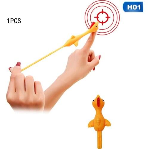 Catapult Turkey Funny Fun Toy Slingshot Chick Soft Rubber Launch Slingshot Chick New Strange Toy Decompression Artifact