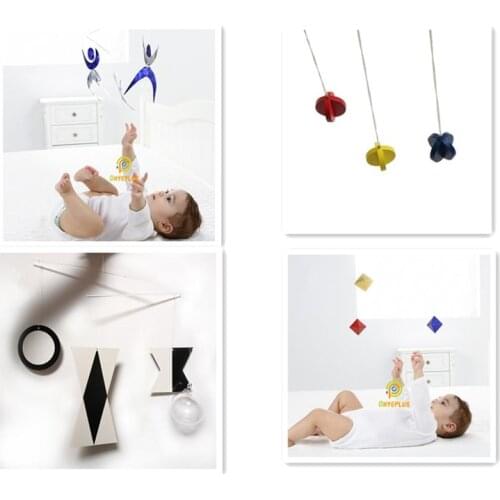 4 sets Classic Montessori Mobiles Early Development Toys for 0~3 Months Visual Sense and Focus Exercises Early Educational Toys