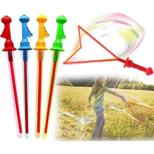 Large Western Sword Bubble Machine Bubbles Ring Blower Stick Kids Outddor Toys Birthday Party Favors Christmas Without Water