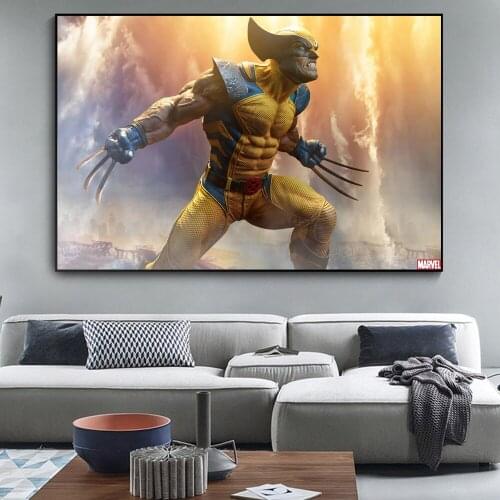 Marvel Comics Classic Character Wolverine Canvas Painting Modern Home Art Decoration Child Birthday Gift Mural Living Room Decor