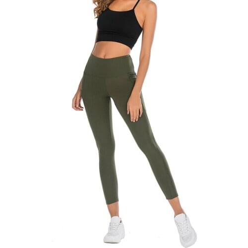 2019 Fashion Leggings Mujer Long Pants Yoga pants Fitness Women Leggings Push up Secret High Waist Pocket Workout Leggins