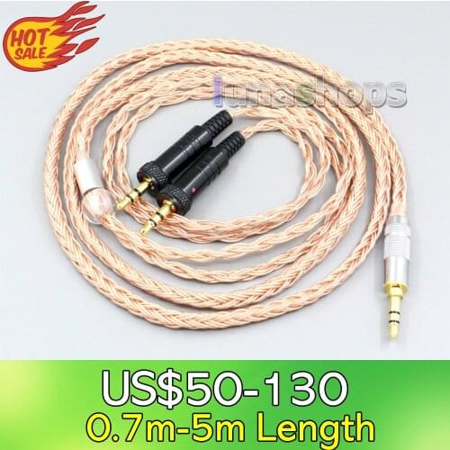 LN006751 2.5mm 3.5mm XLR Balanced 16 Core 99% 7N OCC Earphone Cable For Sony MDR-Z1R MDR-Z7 MDR-Z7M2 With Screw To Fix