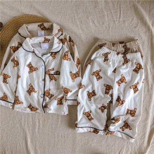 Melario Baby Kids Pajamas Sets Cotton Boys Sleepwear Suit Autumn Pajamas Long Sleeve Pijamas Tops Pants 2pcs Children Clothing