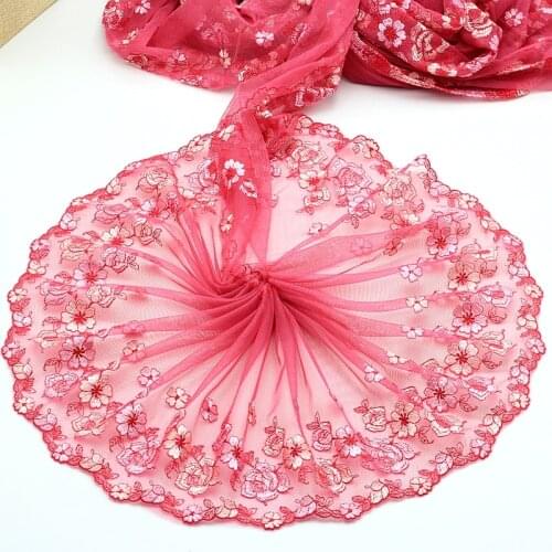 MLAEY 2Yards green Exquisite Embroidered Flower Lace Trim High Quality Lace Fabric DIY Craft&Sewing Dress Clothing Accessories