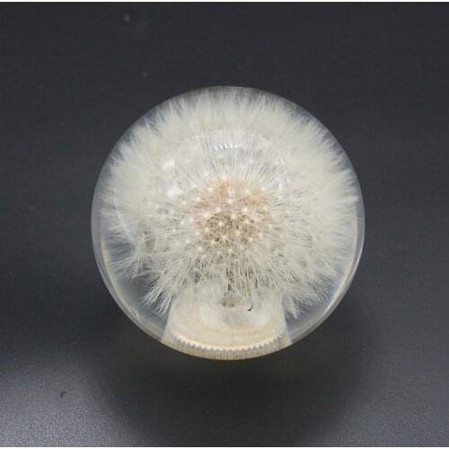 Car Modification Dandelion-shaped Universal Shift Head Transfer Dandelion Real Racing Flower Knob Shift Ball Crystal Handle E0V2