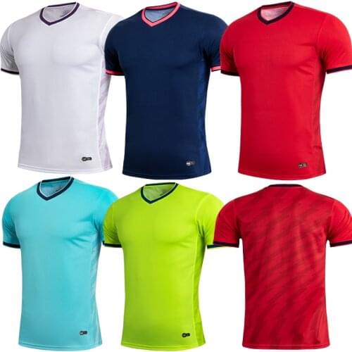 Men green short sleeve sports t-shirt with round collar adult blue running shirt kids sport jerseys customized name