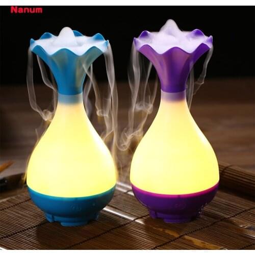 New USB Air Humidifier Ultrasonic Aromatherapy Essential Oil Aroma Diffuser with LED Night Light Mist Purifier atomizer for Home