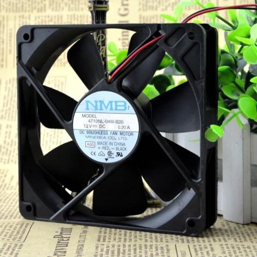 Original Japanese FOR NMB Meibeia 12025 12V 0.20A 4710NL-04W-B20 chassis Cooling fan