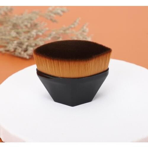 JIELI Makeup Brush Professional Cheek Make up Brush Natural Hair Foundation Powder Brush Six Corner Brush Nylon Hair