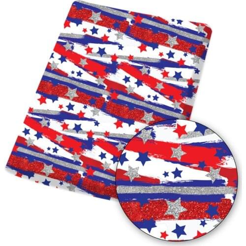 PatchworkBlue Graffiti Stars Printed Polyester Cotton Fabric for Tissue Sewing Quilting Fabrics Needlework Material DIY Handmade