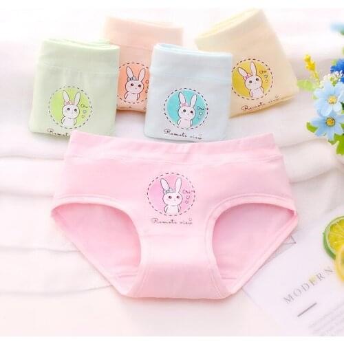 4pcs/set Cotton Triangle Brief Girl Panties Princess Lovely Cartoon Print Children Underwear for Girls Kid Clothes Baby Panties