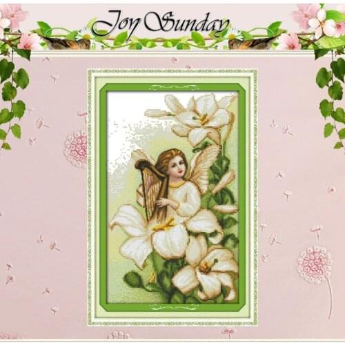 Lily Angel Patterns Counted Cross Stitch 11CT 14CT Cross Stitch Set Chinese Cross-stitch Kits Embroidery Needlework