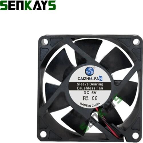 7025 70MM 70*70*25MM DC 5V 12V 24V Cooling Fan Comptuter CPU Cooling Fan Case Cooling Fan 2pin