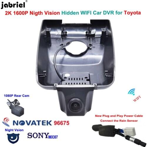 Wifi 2K 1600P Car Dvr Dash Cam Cameras Video Recorder For Toyota Highlander XU50 LE XLE for Toyota Kluger 2018 2019 2020 2021