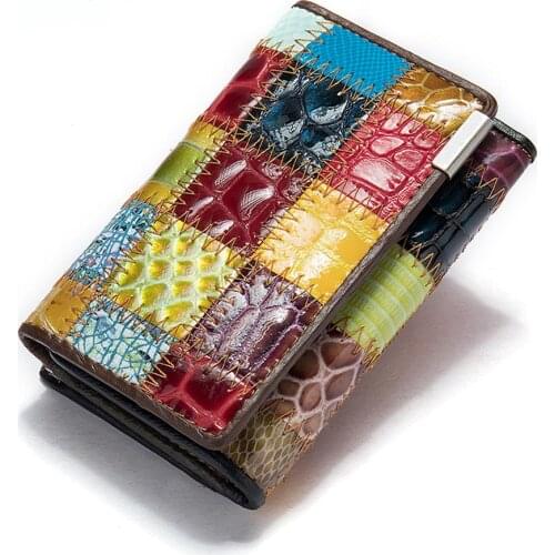 Womens Purses Leather Wallets Small Short Coin/Card Wallets for Women Slim Wallets Ladies Female Billfold Wallets 517