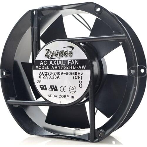 Zyvpee Adda 172*51MM AA1752HB-AW AC230V 50/60Hz 0.27A 2 wires 17CM ac axial fan cabinet cooler