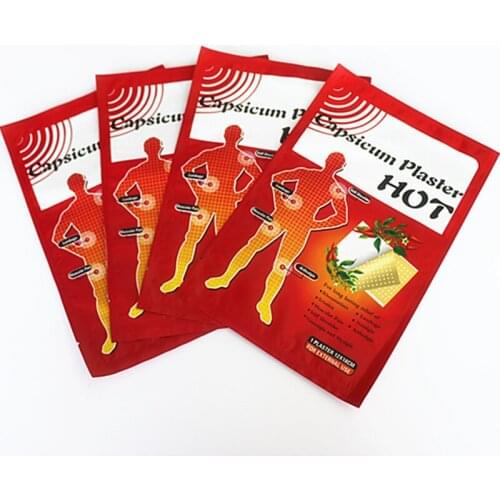 50bags=50patch 12x18cm Pain Relief Heat Patch for Arthritis Back,Health Care Capsicum Plaster Chilli Plaster