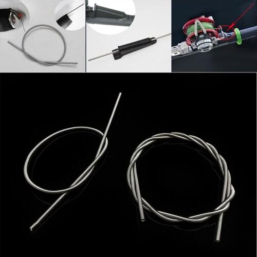10Pcs Stainless Steel High Tensile Strength Springs Used for Fishing Rods Refit, 34cm/69cm