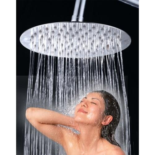 12 inch circular 304 stainless steel ultra-thin showerheads rainfall shower head.Rain shower TH014