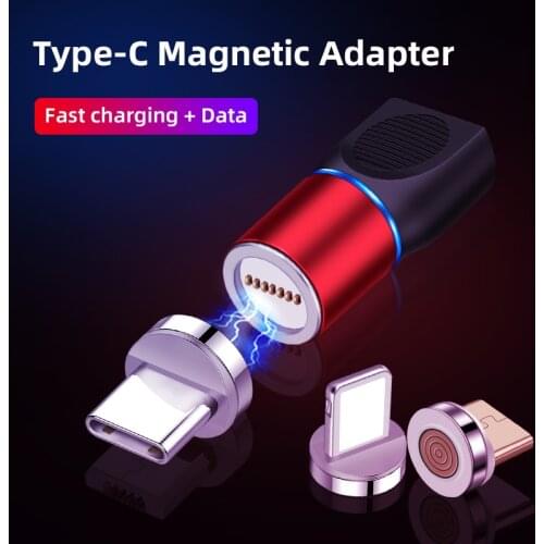 3A Magnetic USB-C Fast Charging Adapter Type C Female to Male Converter For iPhone 11 Xiaomi HUAWEI SAMSUNG Note 10+ S10 9 QC3.0