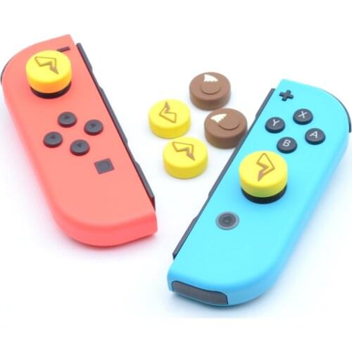 2019 Silicone Analog Thumb Stick Grips Caps for Nintend Switch NS JoyCon Controller Sticks Cap Skin Project Design 4pcs