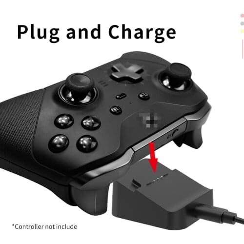AOLION Dual USB Charging Base for XBOX One Elite 2 Game Controller Handle Charger for XBOX One Dual Gamepad Station Stand