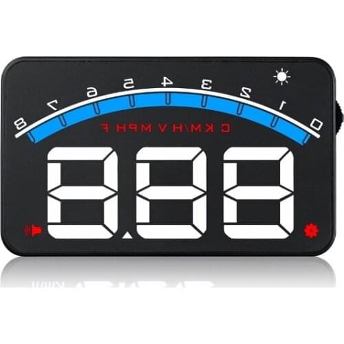 HUD Auto Accessories Car Electrics OBD2 Head Up Display Overspeed Alarm RPM Fuel Consumption Driving Time Windshield Projector