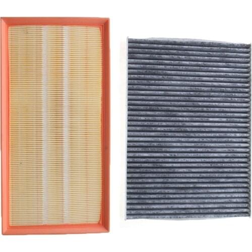 Car Air Filter Cabin Filter 2Pcs For Volkwagen BORA GOLF 4 2000-2007 BEETLE 9C1 1C1 1998-2010 Model Filter 1J0129620A 1J0819644