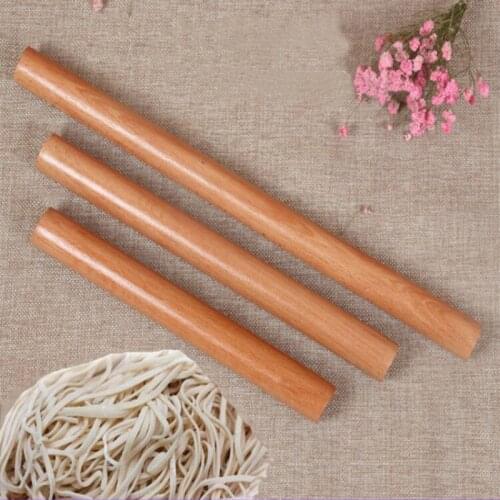 Natural Wood Cooking Tools Cake Decoration Rollers Dough Roller Kitchen Accessories Wooden Rolling Pin Portable