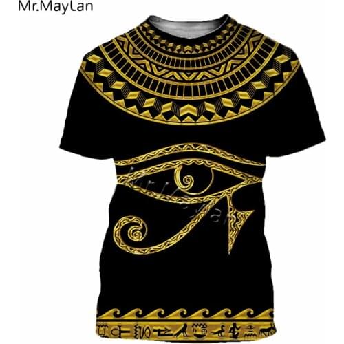 Egypt God Ra Eye 3D Printing T shirt Men/women Vintage Tee Tshirt Boys Retro Black T-shirt Tops cool clothing Oversized tshirts