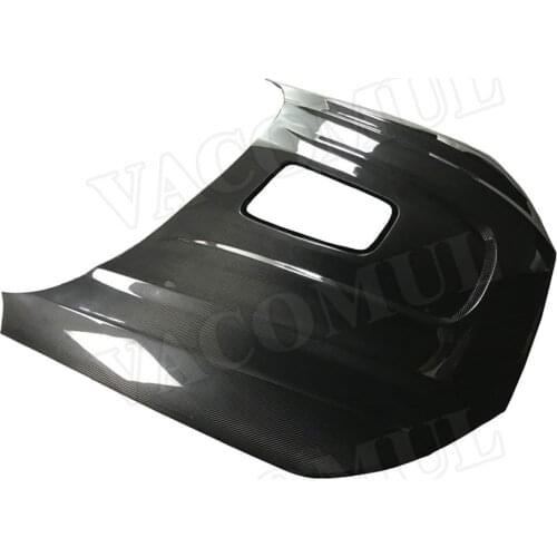 Dry Carbon Fiber Car Front Engine Hood Cover Transparent Bonnet For Audi A4 S4 B10 2019 2020 Car Styling