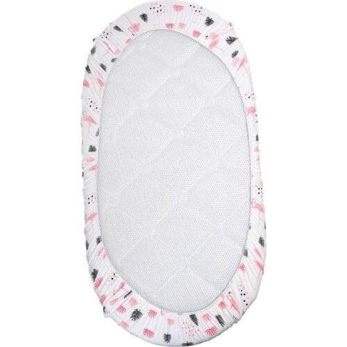 40JC Newborn Mattress Crib Sheet Baby Diaper Changing Pad Bedding Cartoon Printed Cradle Cover