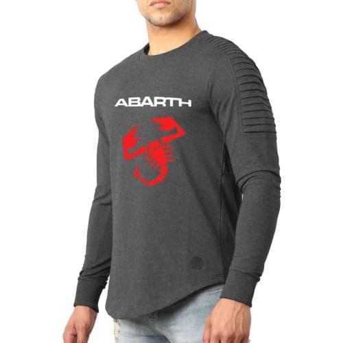 Fashion Casual Spring Autumn Mens hooded Abarth Car Logo Printing Mens pullover Cotton High Quality Mens Sweatshirt
