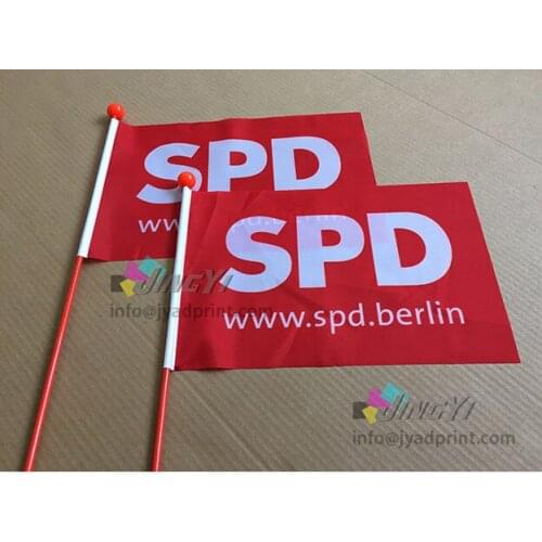 Wholesale Cheap Safety Bicycle Orange Flag Bike Advertising, Full Color Print both sided (including pole)