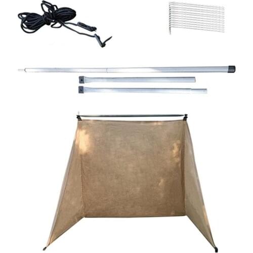 Camping Windscreen Portable Beach Windshield Shelter Windproof Sidewall Partition Wall Foldable For Outdoor Wind Shield