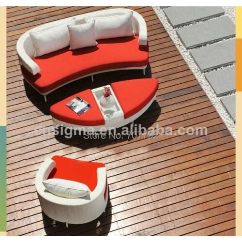 Elegance And New Style Outdoor Furniture Wicker Lounge Daybed