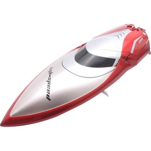 High Speed RC Boat 2.4GHz 4 Channel Racing Remote Control Boat RC Ship 28km/h H106 Red Speedboat With LCD Screen Toys Gift