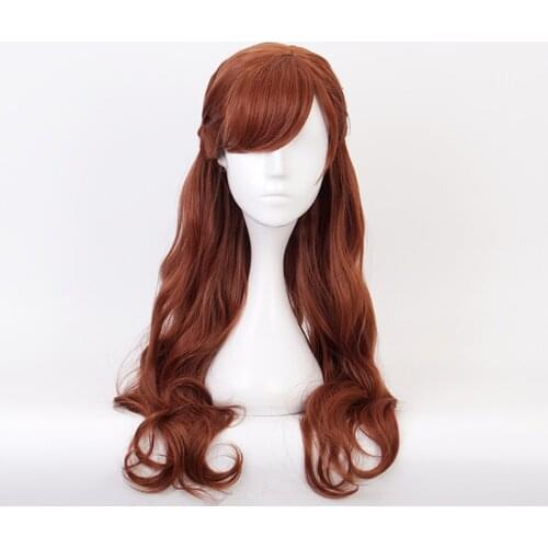 Snow Queen Prince Anna Elsa Women Synthetic hair cosplay wigs + Free wig cap