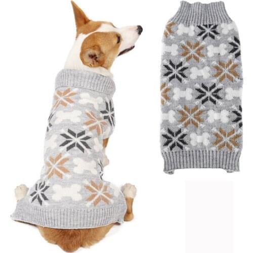 A Dog Cat Winter Clothes Knitted Pet Clothes For Cat Small Medium Dogs Chihuahua Puppy Pet Sweater Warm Dog Sweater
