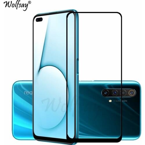 2PCS Full Glue Screen Protector For Realme X50 X50 Pro 5G Tempered Glass 2.5D 9H Protective Phone Film For Realme X50 Pro