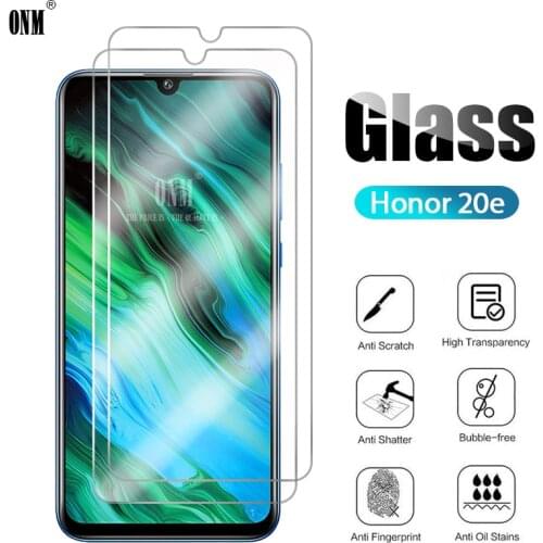 2Pcs Tempered Glass For Huawei Honor 20e Screen Protector For Huawei Honor 20 Lite Protective Glass Film