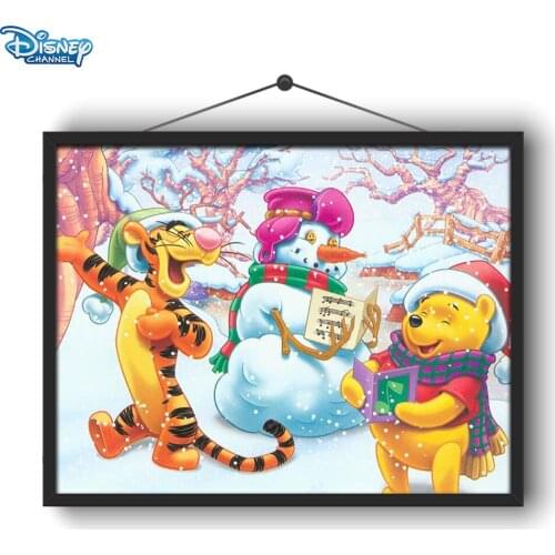 Disney 5D DIY Diamond Painting Winnie The Pooh and Tigger Multi-picture Round Diamond Embroidery Handmade Home Decoration