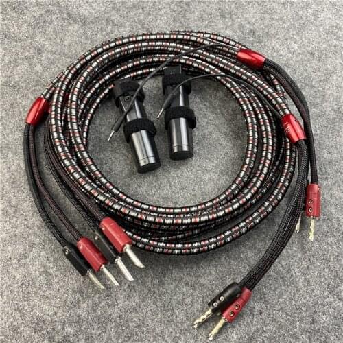 Audiophile CV8 Full-Range Audio Cable Silver Banana Plug 72V DBS Hifi Speaker Wire