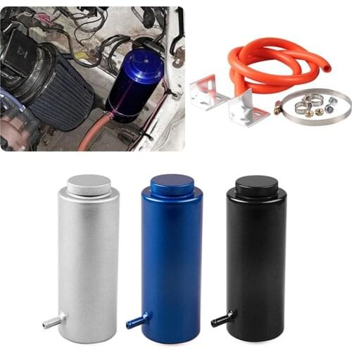 Radiator Coolant Tank 800ml Coolant Expansion Tank Cooling Catch Bottle Overflow Reservoir Aluminum Universal Car Styling