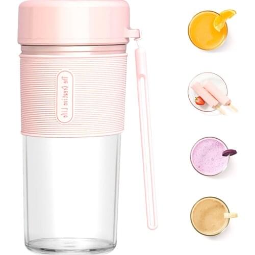 Portable Electric Blender Mixer Juicer Household Orange Juicer Mini Fast Blender USB Rechargeable Fruit Mixer Cup Smoothie Maker