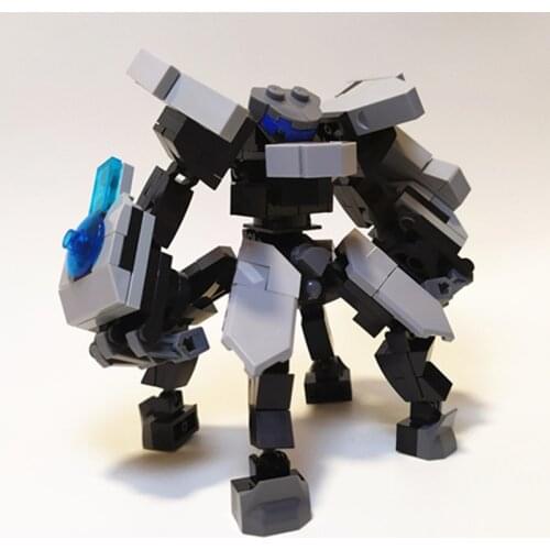 Guard Army Mecha Warrior Building Blocks Toys For Children 10cm Armor Robots Anime Figure Model 200PCS Action Figure Blocks Doll