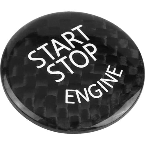Car Carbon Fiber Engine Start Button Decoration Cover for BMW E Chassis car styling araba aksesuar accesorios automovil